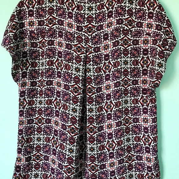 Multicolored top with tie detail - Picture 4 of 7